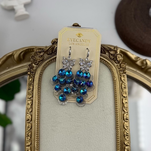 eye candy Jewelry - EyeCandy Los Angeles Statement Butterfly Earrings